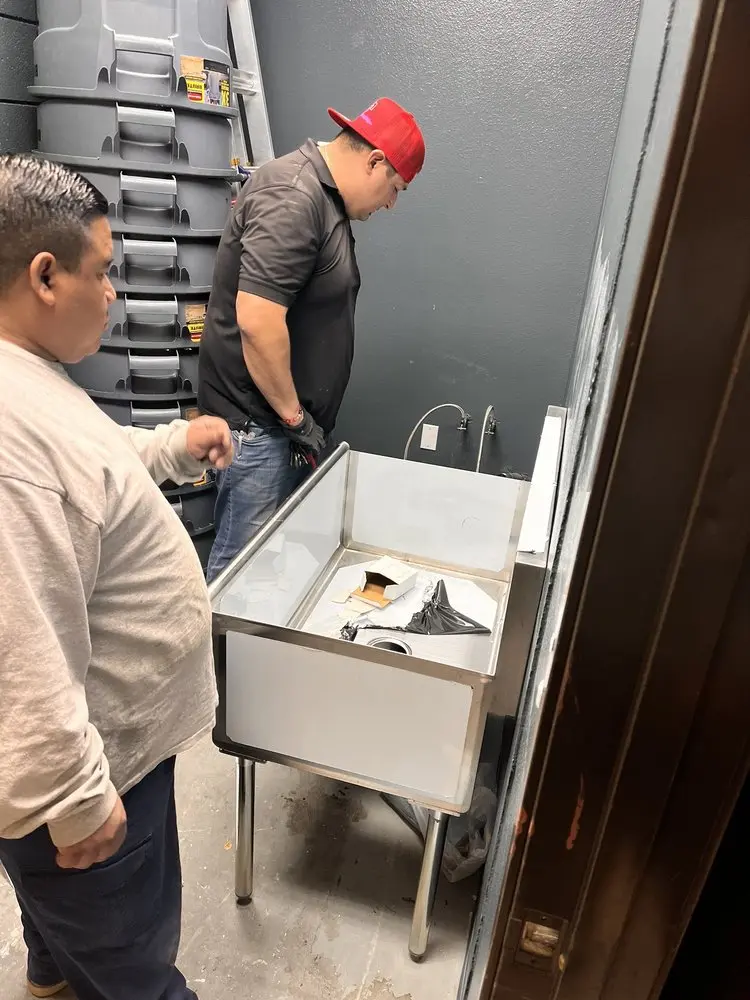 Commercial plumbing and sink installation in Elbaville